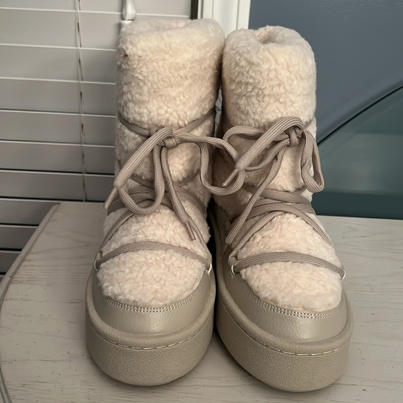 Hm warm lined teddy bear fleece boots - Picture 3 of 12
